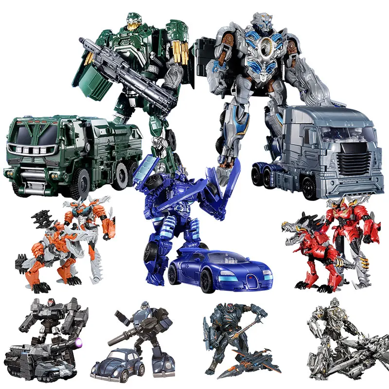 New Transforming Robot Toys Anime Transformation Robot Action Figures Aircraft Engineering Deformation Model for Boys Toys Gifts