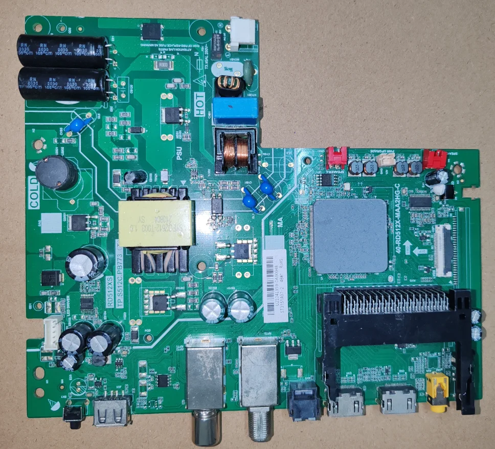 

tp.s512c.pb773(T) RD512XS LED TV motherboard, tested well, physical photo for ST3151A07-2 48W