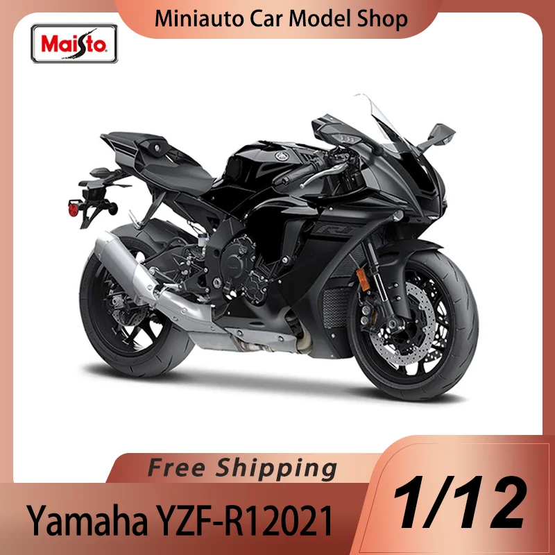 

Новинка в наличии Maisto 1:12 Yamaha Yzf-R1 2021, миниатюрная литая под давлением модель мото из сплава Ducati Hypermotard Sp, автомобильные игрушки, рождественский подарок для детей