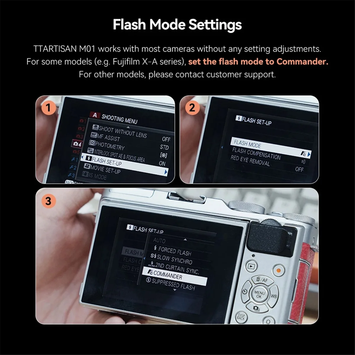 

Вспышка камеры 2025 + M01 + беспроводной триггер GN12 5600K, 4 регулировки, совместимая с горячим башмаком для камеры