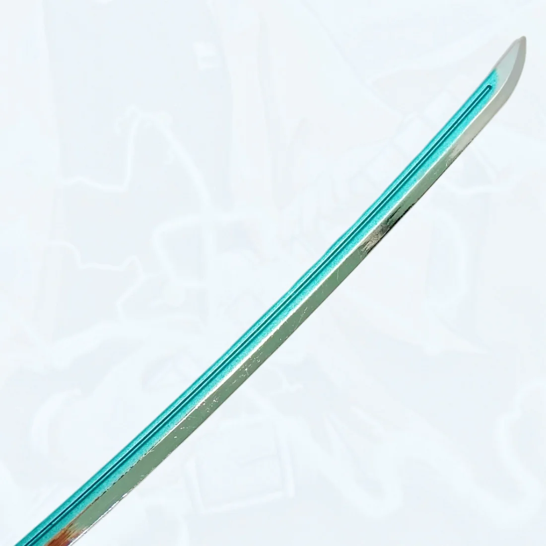 Épée Katana en métal Demon Slayer Tokito Muichiro, sabre de samouraï Original, couteau Ninja, accessoires de Cosplay, jouet, 9.4 pouces