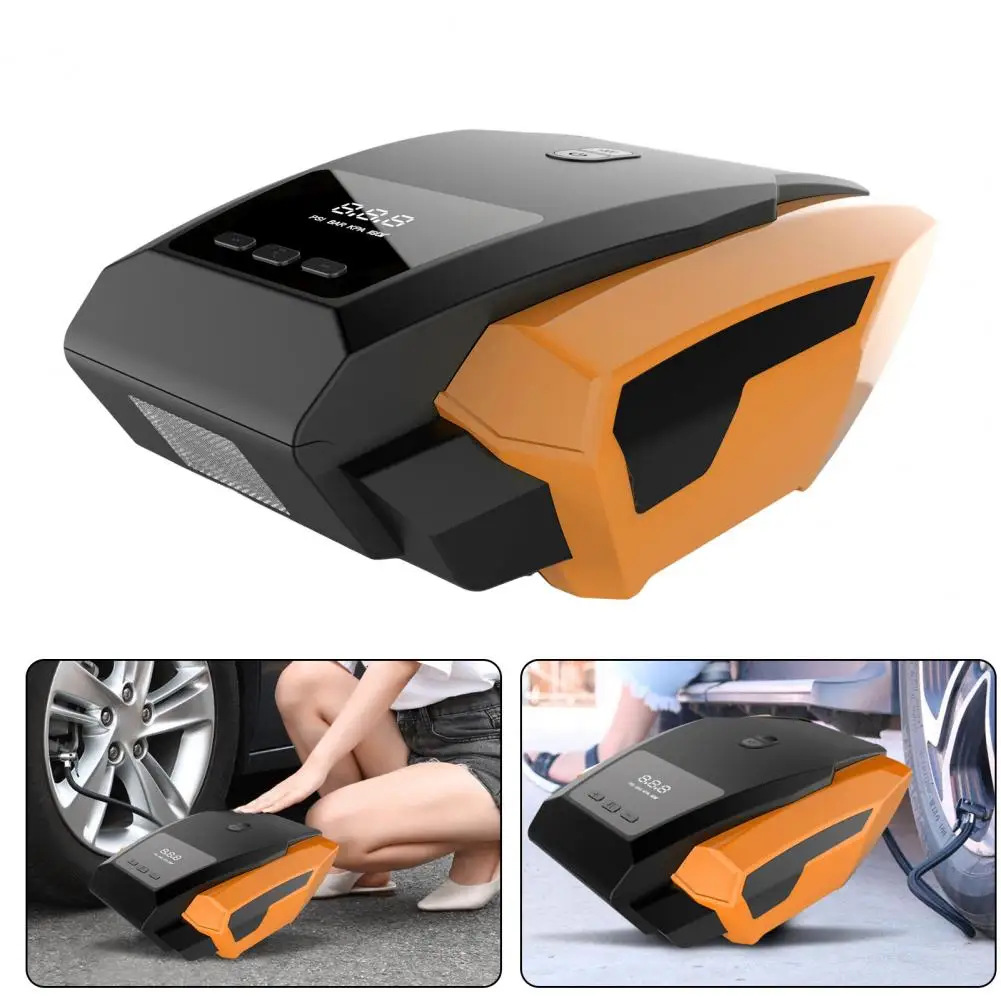 

Inflatable Pump Car Air Pump Multipurpose 12v Tire Inflator with Led Light Compact Air Pump for Car Tires Sports Equipment More