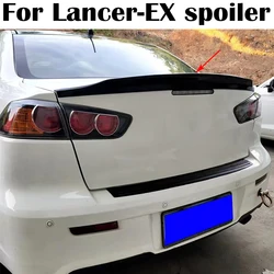 For Mitsubishi Lancer EX EVO Spoiler 2008 to 2016 High Quality ABS Material Car Rear trunk cover Lip Tail wings spoiler Airfoil