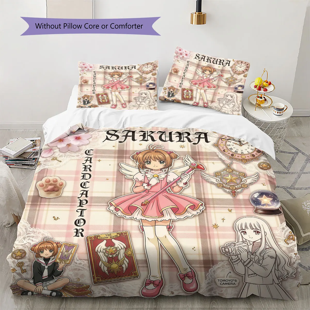 Cardcaptor Sakura Comfor Duvet Cover Child's Bedding Set,Extra Large Size Christmas Gifts Various Sizes Available -HE57