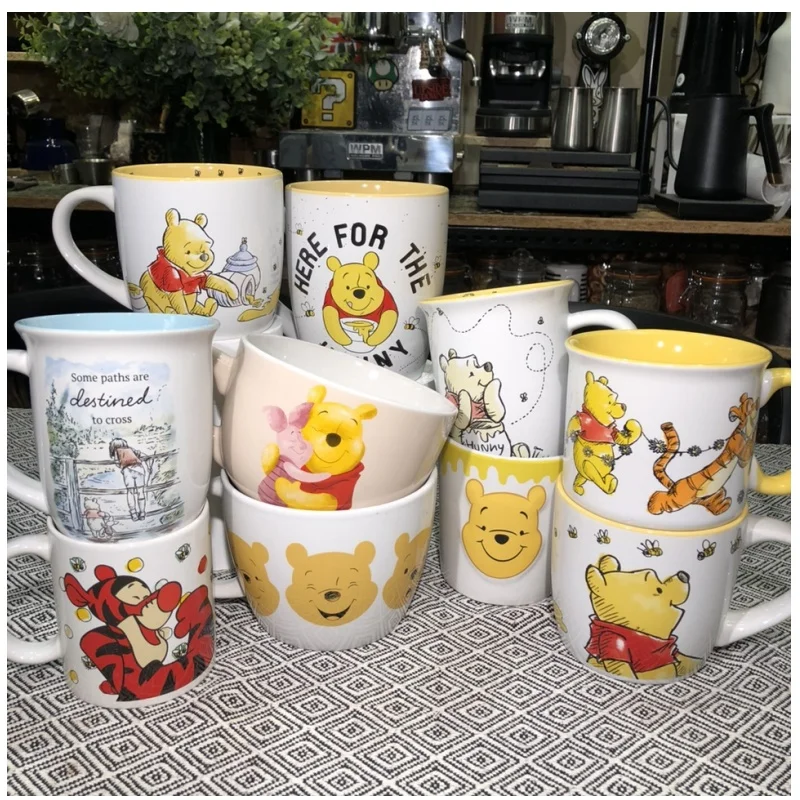 2024 Hot Sale Disney Bear And Tigger Mug Cute Cup Ceramic Mugs Coffee Cups Breakfast Cups Birthday Gifts For Children