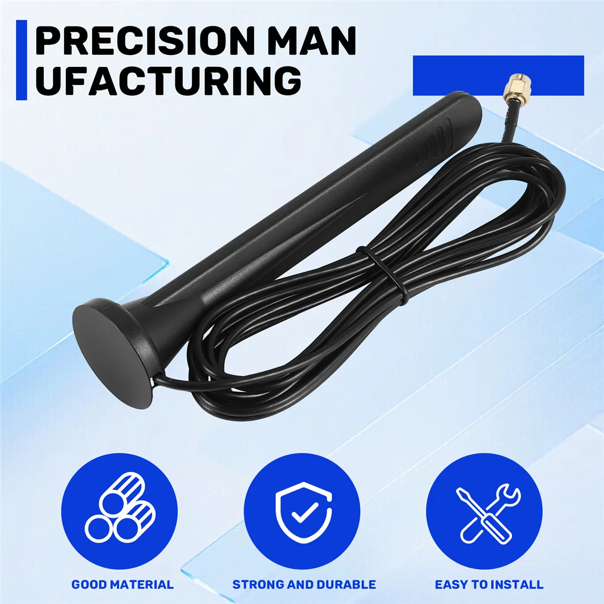 ¡Calidad! Antena GSM GPRS 3G 4G 5G para exteriores de alta ganancia 15DBi 600-6000MHz SMA macho antena con ventosa magnética impermeable para enrutador