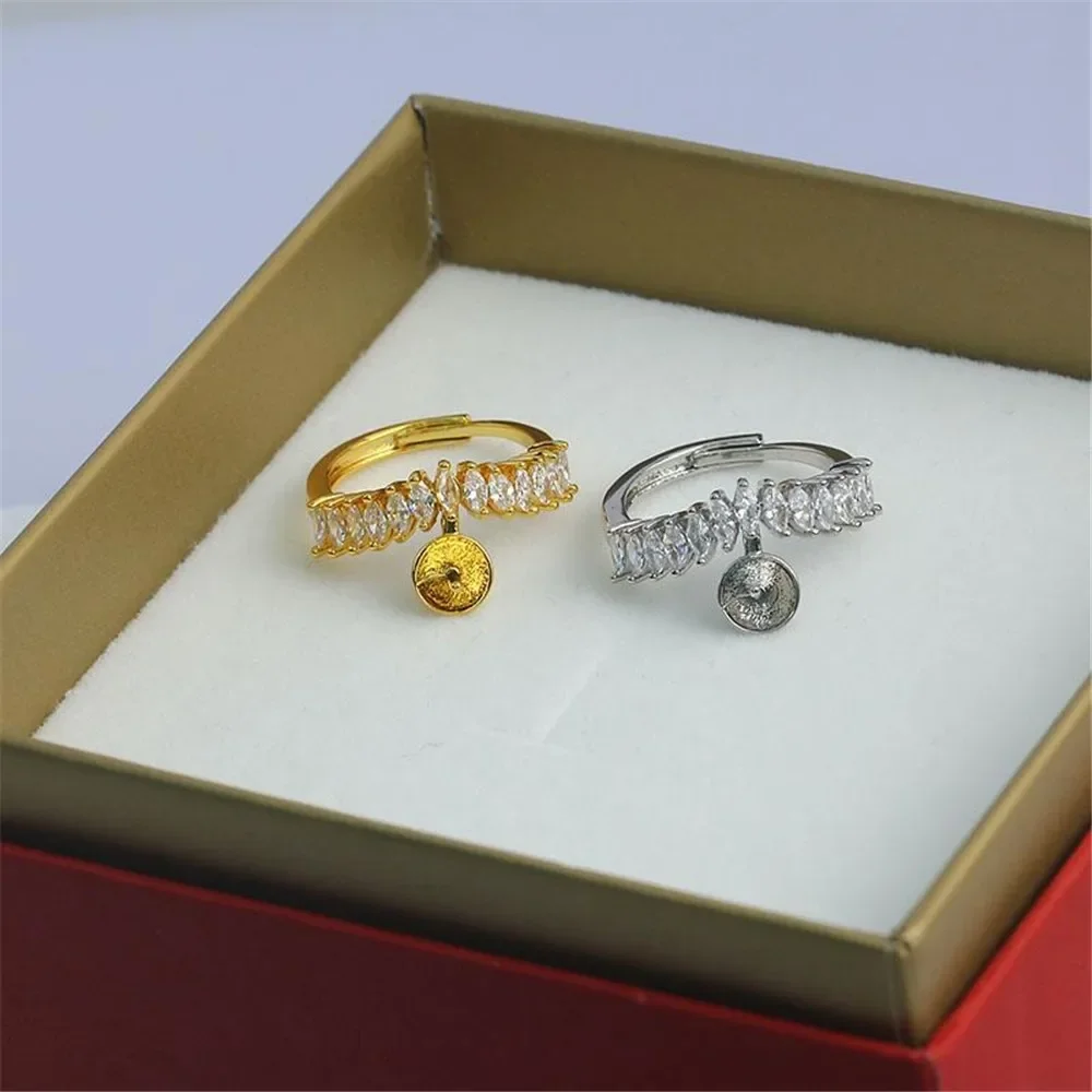 

Adjustable Gold Plated Pearl Ring Settings Findings & Accessories - for Jewelry Making Bulk Wholesale Craft Supplies 8-12mm