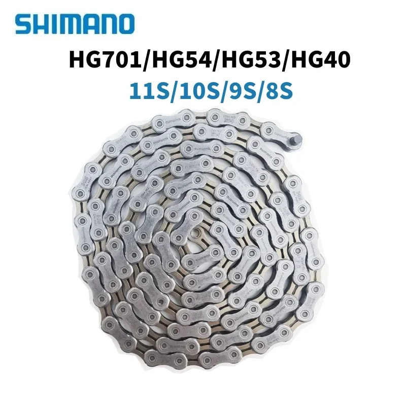 Shimano Bicycle Chains HG701 HG601 HG53 HG54 HG40 4601 Bike Chain 8-9-10-11 Speed Road Mountain Bicycle Current Bike Parts