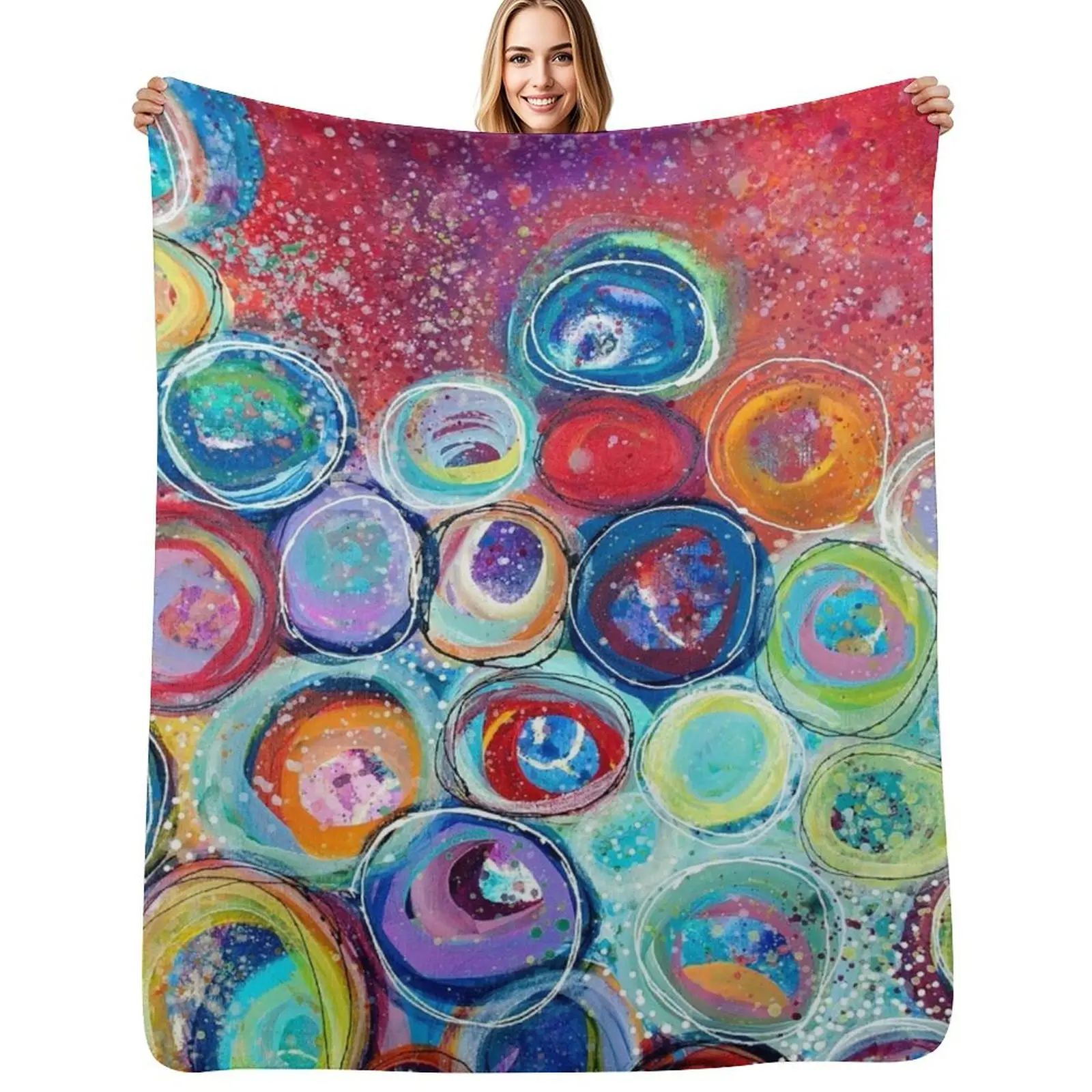 

The Spirits Of Good Throw Blanket Soft Plaid Multi-Purpose Sleeping Bag Plaid Blankets