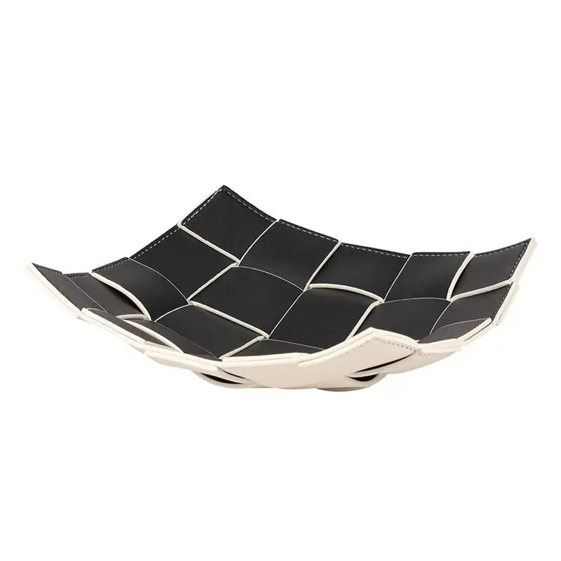 AA94-PU Leather Desktop Storage Tray, Folding Key Wallet Coin Holder, Home Decor Dice Tray, Wholesale Storage Solutions