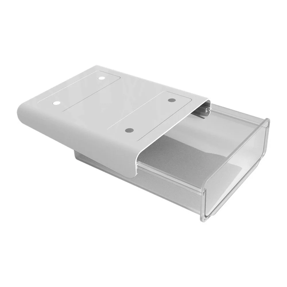 

Slide Buckle Under Desk Drawer Organizer Space Saving Adjustable Hidden Office Organizer Multipurpose Drawer Storage Box