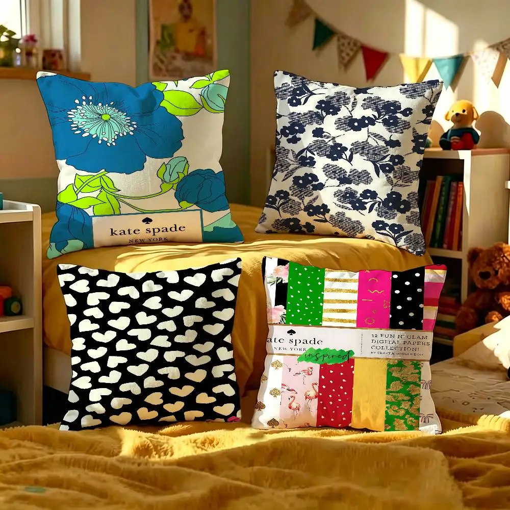 K-Kate Classic S-Spade Flower Personalized Pillow Dust Cover Bedroom Kids Party Decoration Pillowcase Birthday Children Gift