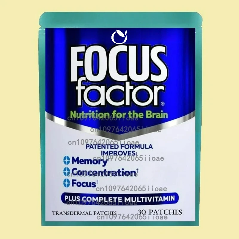 

30-пластыри Focus Nootropic Transdermal для мозга для памяти, концентрации и фокусировки