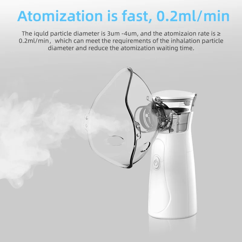 Ultrason Medical Portable Mesh Nebulizer Inhalator Adult Child Baby Health Mini Silent Steam Humidifier Inhaler Tools Nebul