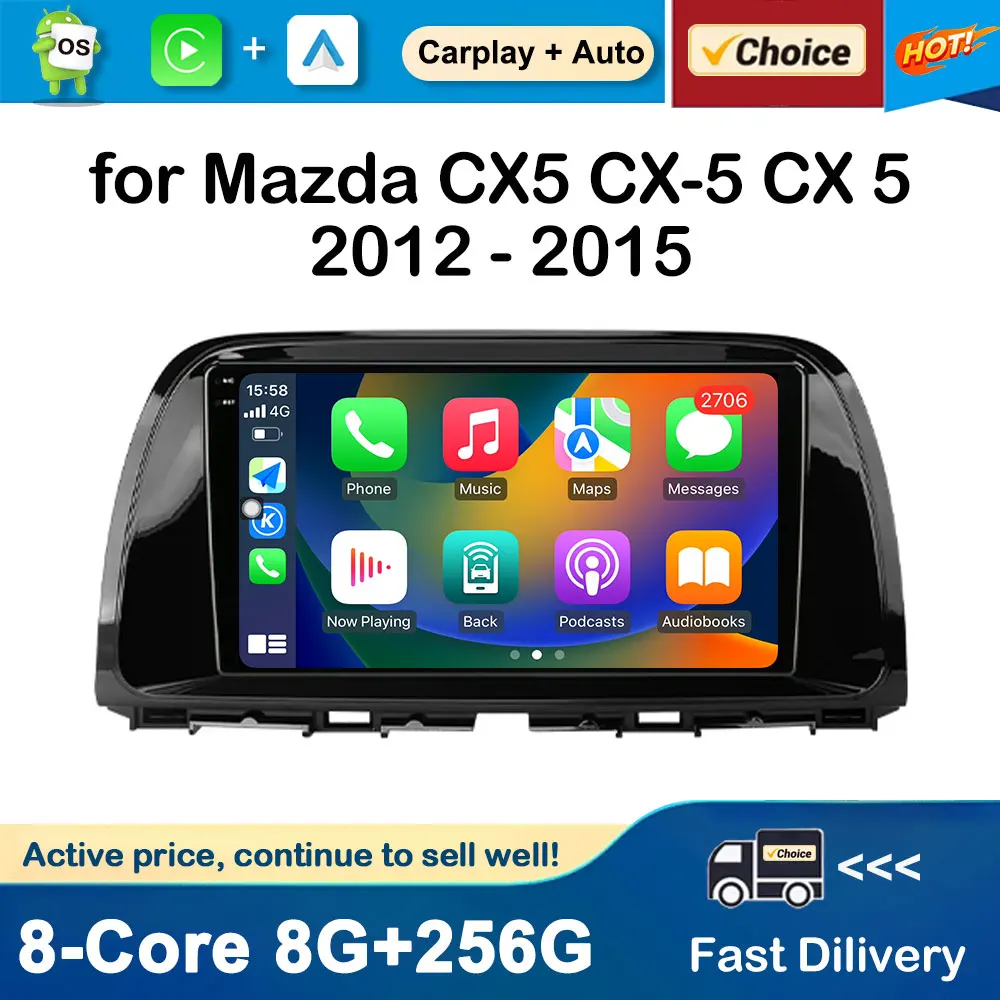 

Android OS Car Radio Multimedia Player DSP Stereo for Mazda CX5 CX-5 CX 5 2012 - 2015 GPS Navi Auto Tools Wireless Carplay WiFi