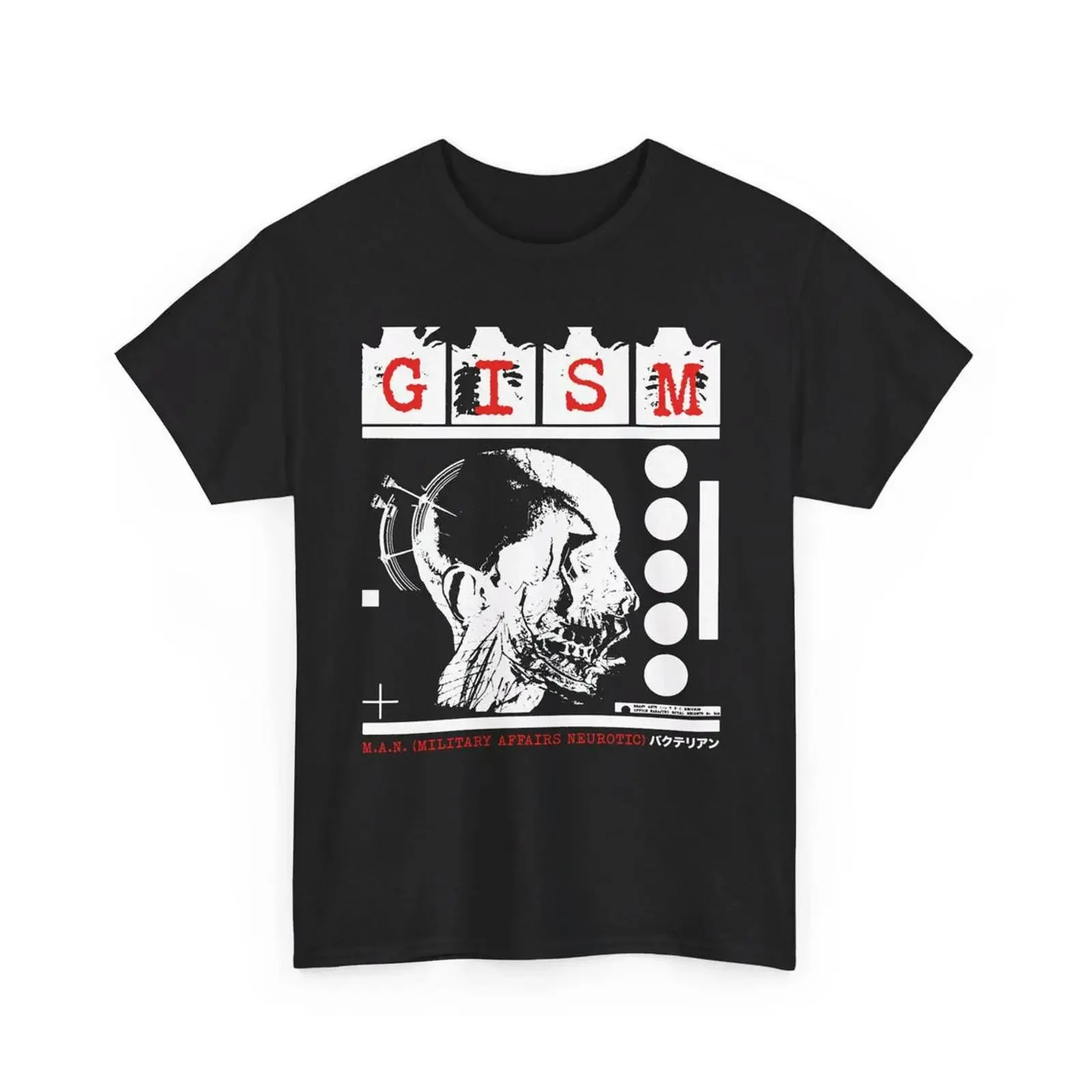 Футболка GISM в стиле Old School Japanese Crust Hardcore Punk, унисекс, винтажная, с эффектом потертости, удобная, дышащая, модная, мягкая.