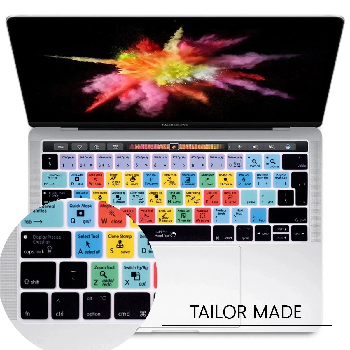 Scelta rapida tastiera Hotkey Cover Layout ue per MacBook Pro13 \