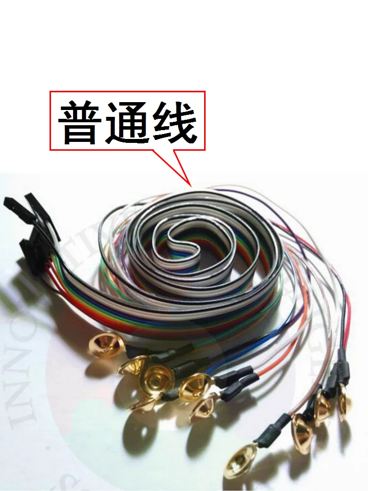 10 PCS Gold-plated disc-shaped advanced EEG brain electrode wire