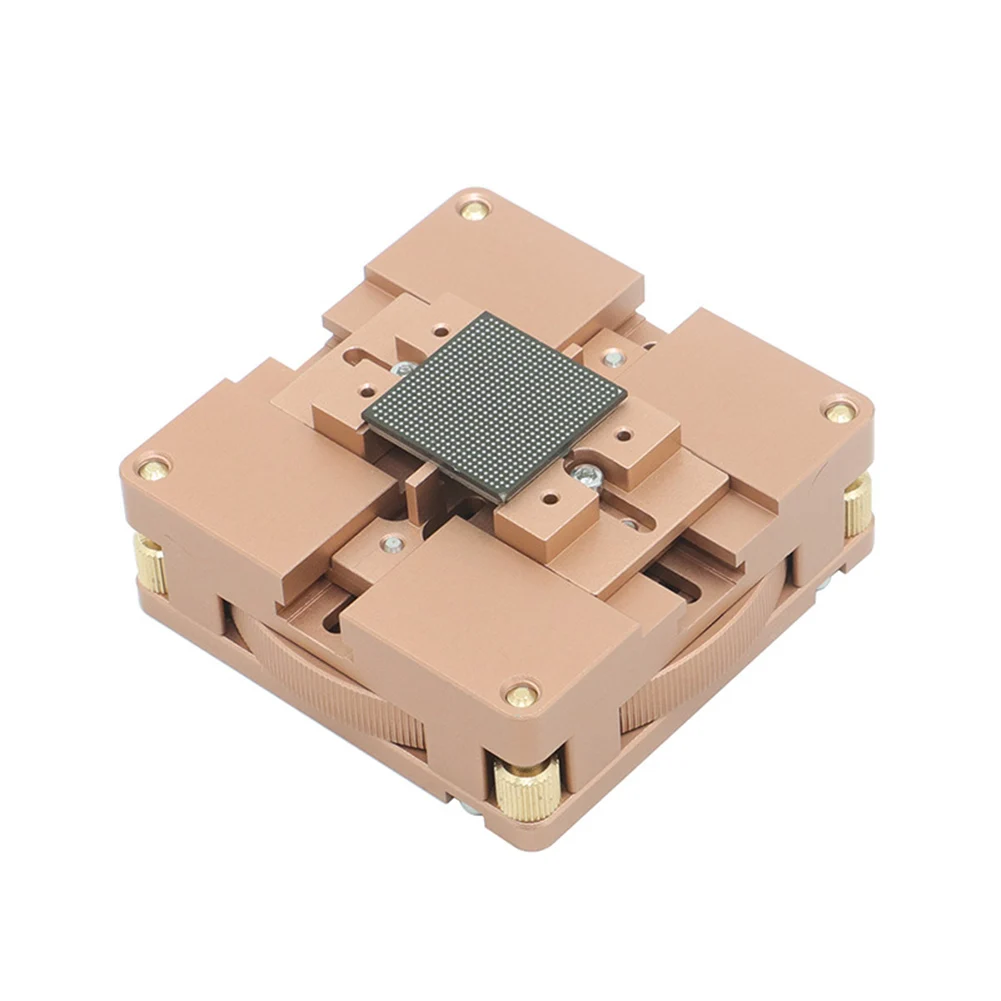 Stencil Reballing Station for BGA Reballing Aluminum Jig with Auto Centering and Spiral Rotating Positioning Plate