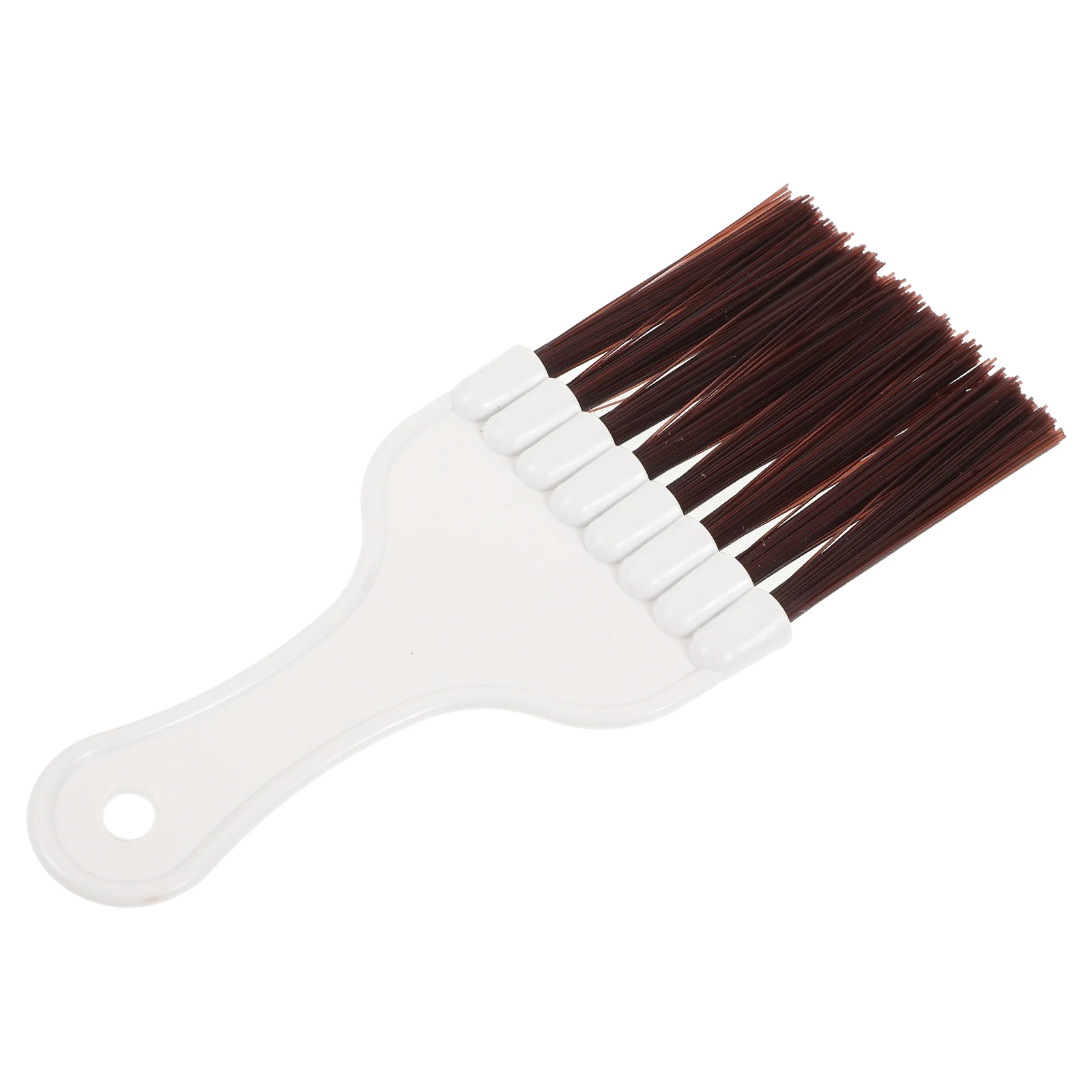 

Fin Cleaning Brush White Handle Brown Bristles Air Conditioner Condenser Fin Comb Refrigerator Maintenance Tool