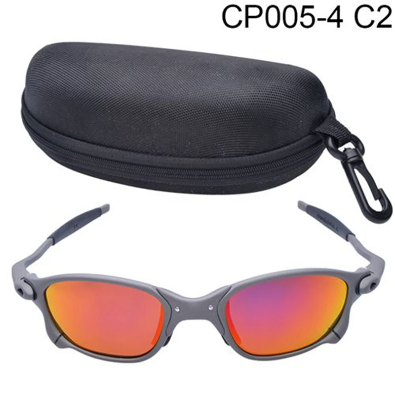 Gafas de sol polarizadas para ciclismo de montaña para hombre, lentes de Metal para pescar, UV400, D4-1