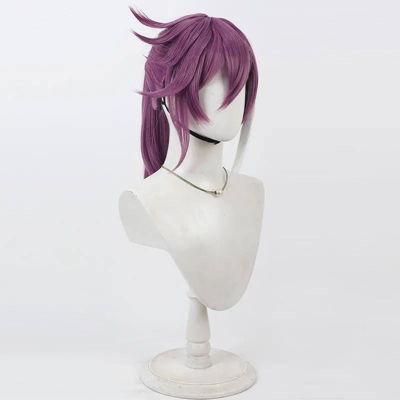 Nijisanji VTuber Banzoin Hakka cosplay wig fixed ponytail Halloween gift