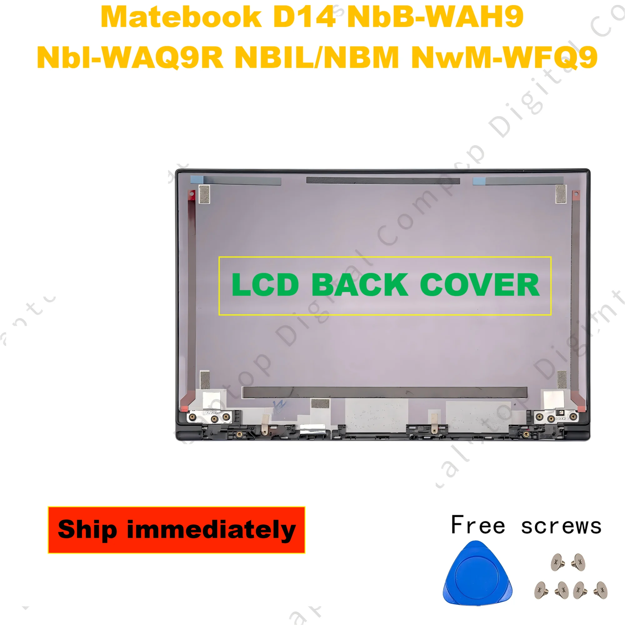 

Laptop Case Back Cover Bezel Palmrest Bottom Case For Matebook D14 NbB-WAH9 Nbl-WAQ9R NBIL/NBM NwM-WFQ9 NBZ-WBH9 B3-410
