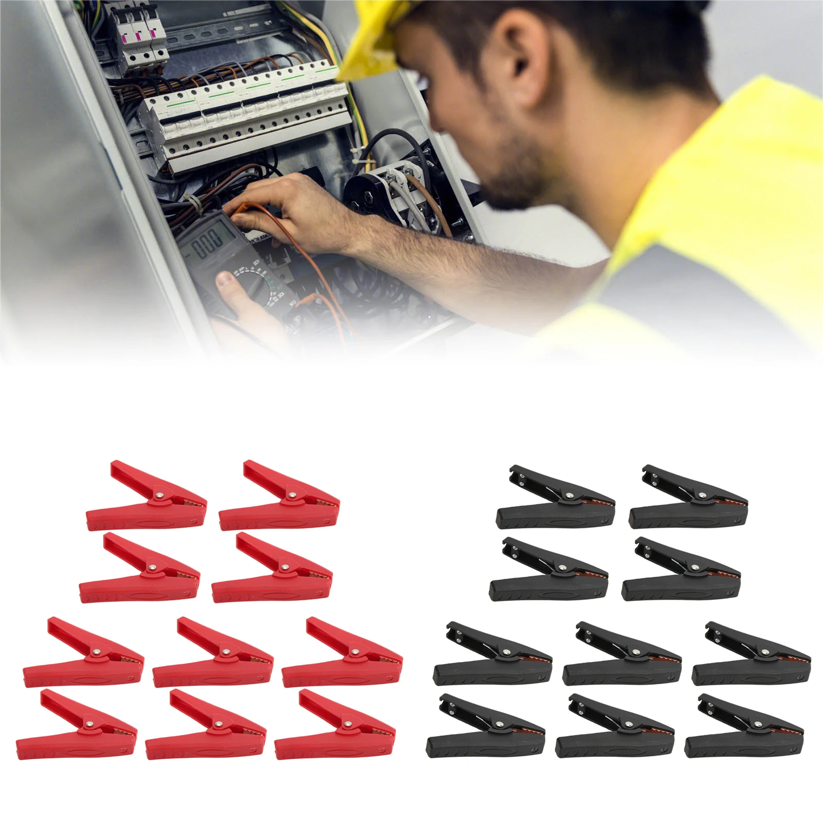 

Изолированный измерительный зажим J.60058, электрические измерительные зажимы, изолированный аккумуляторный зажим для электроники автомобилей, лодок, 1000В/30А