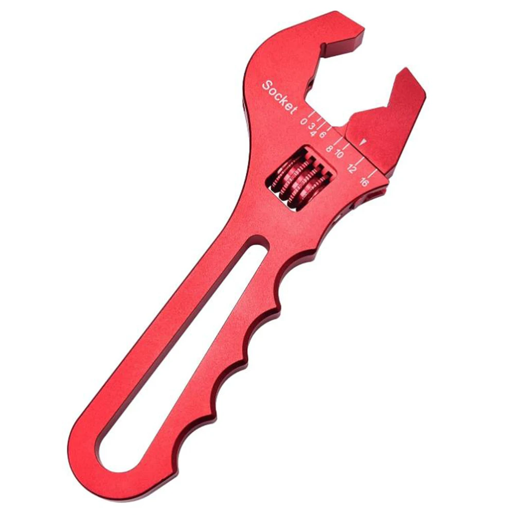 

Aluminum Spanner AN Fitting Spanner For DIY Projects 7.2inch 18.5cm Adjustable Wrench For Hose Fittings Fuel Pump