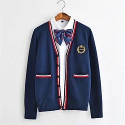 Cardigan Women Sweater Japanese Style 2025 Spring V-neck Students School Uniforms Girls Single Breasted Cardigans Sweaters