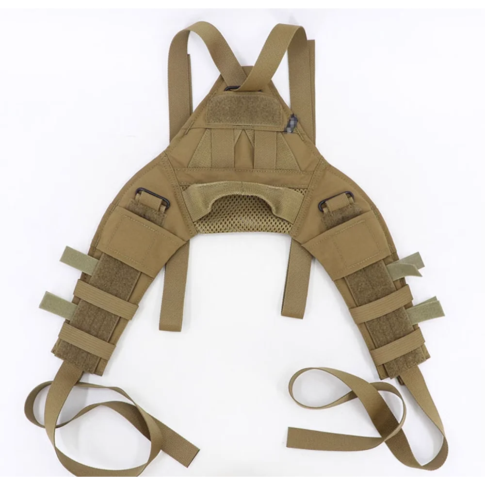 Tactical Chest Hanging Straps With Triangular Straps Support For Waistband