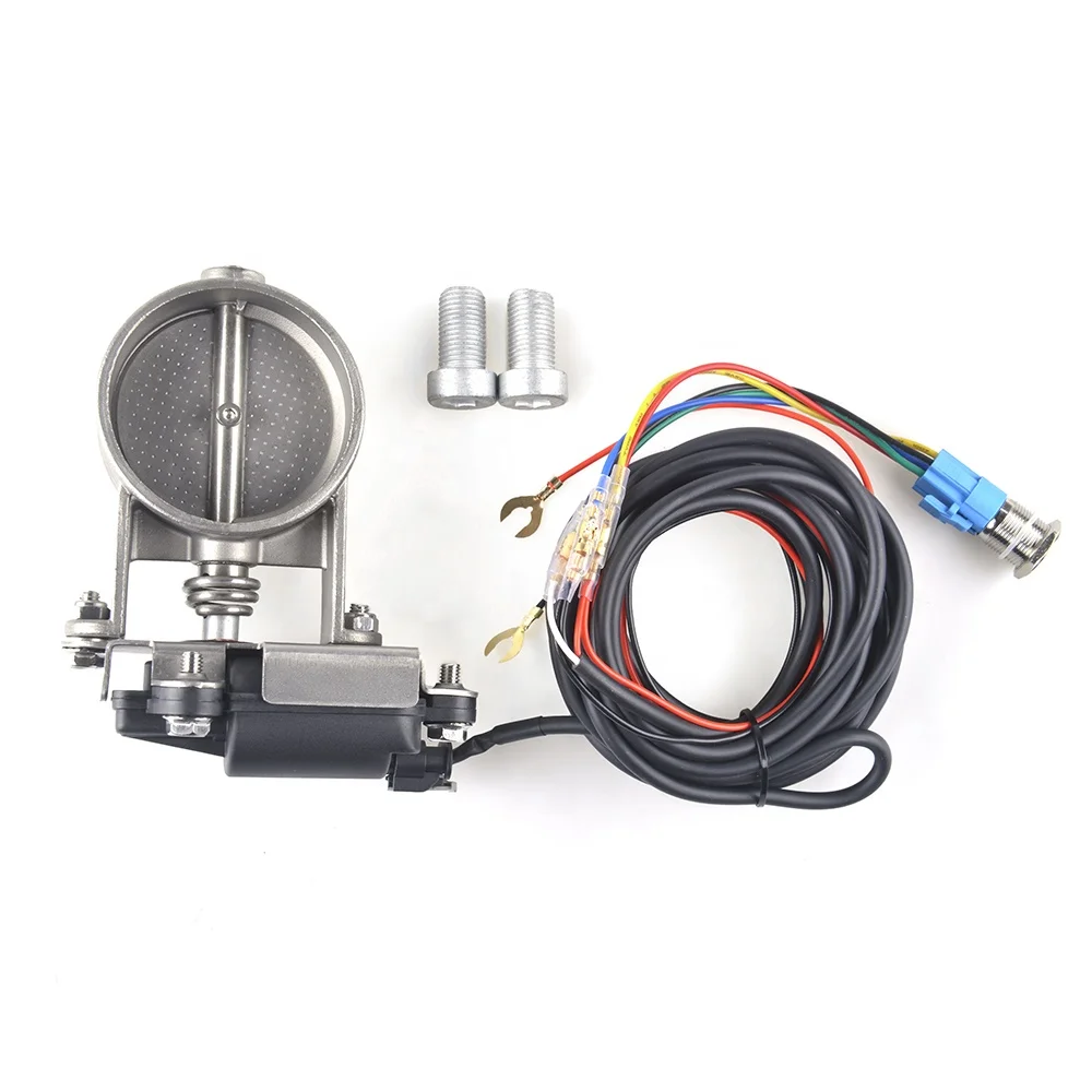 2/2.36/2.5/2.75/3inch Electric Exhaust Control Valve Unit With Switch Button Excellent Sealing Exhaust Control Valvein stock