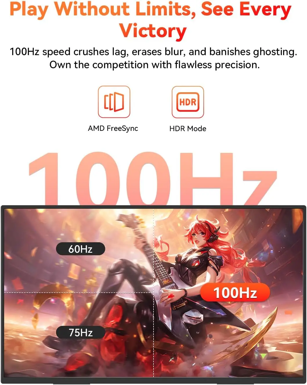 21.5inch Mobile Portable Monitor IPS Second Game Screen Extended Display for Laptop with Bracket For xbox/raspberry Pi AHXJKA