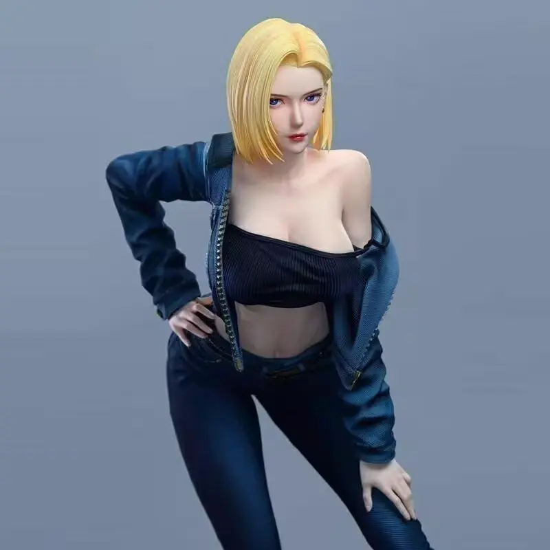 

Anime Dragon Ball Z Android 18 Figure Android 18 Statue PVC Action Figures Desktop Ornament Collection Model Toys Gifts