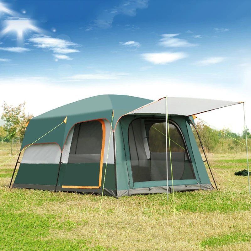 2 Room Large Space for 8 People, Weatherproof,for Parties,Picnic, Outdoors Travel,Camping Family Camping Tents Have a awning