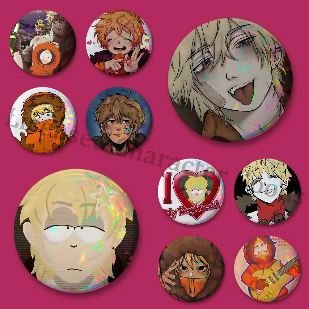 S-Sousth P-Park K-Kenny M-McCormick Fanrat Badges Round Itabag Decoration IP Peripheral Products 58mm 44mm 32mm 75mm 25mm Mini
