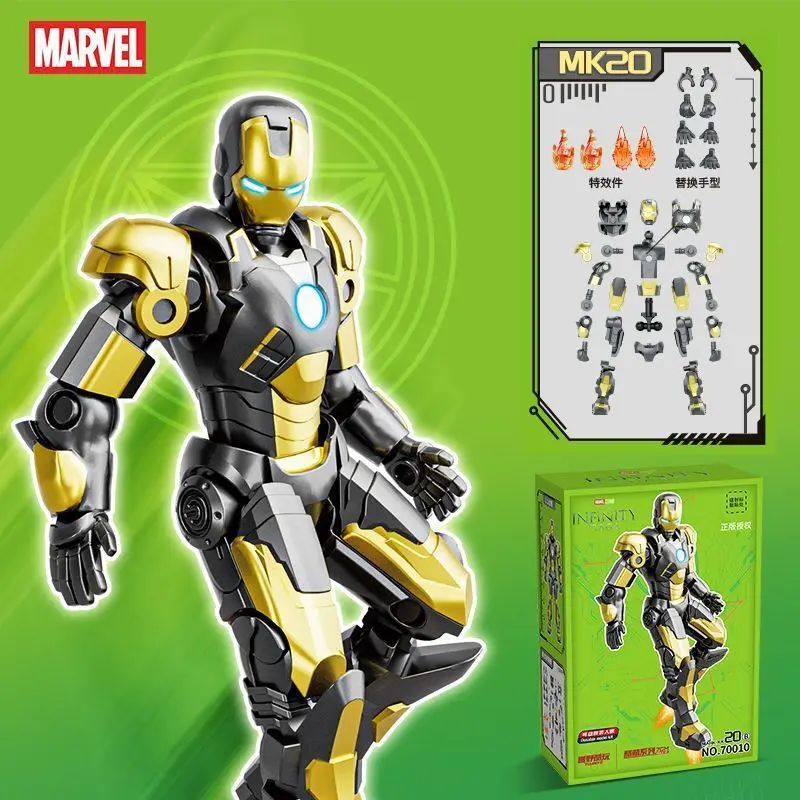 Building Blocks, Marvel Infinity Legends, Iron Man 7CM, Assembling Doll, Boy Educational Toys, Avengers Toys, Kids Toys