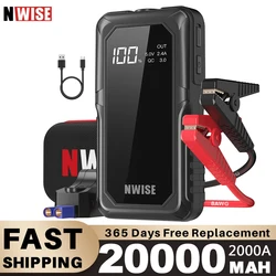 NWISE 2000A Car Power Bank Jump Starter Portable Emergency Starter Auto Car Battery Charger Booster 12V Starting Device