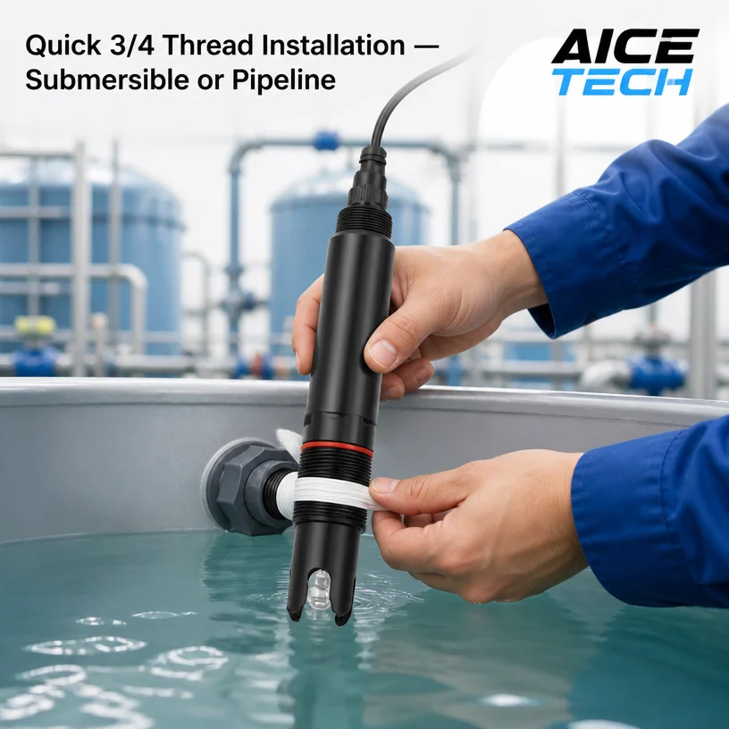 5-in-1 Digital Water Quality Meter pH EC Temp Salinity TDS Monitor 0.6MPa 5m Cable for Agriculture & Sewage