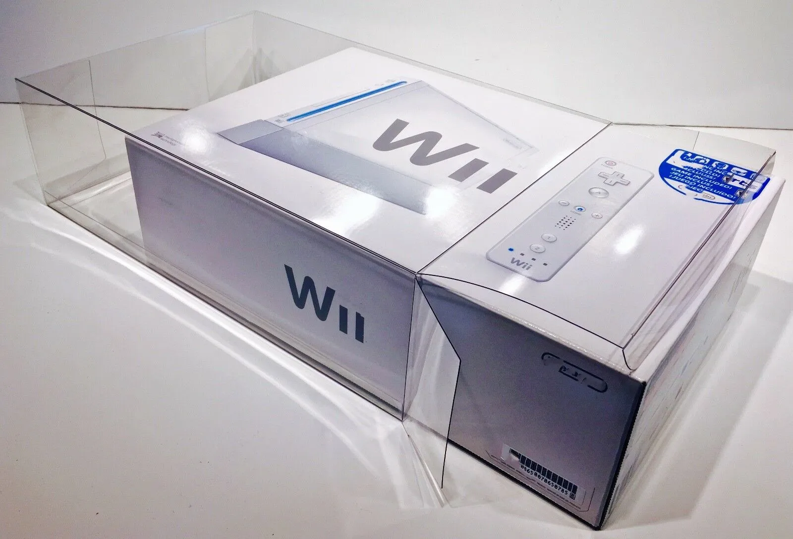 1 Clear Console Box Protector NINTENDO Wii Console Box Original Size! Read!