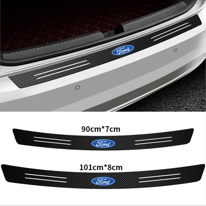 Car Door Sills Stickers Auto Door Threshold Guard Accessories For Ford Ecosport Transit Escort Focus Kuga Tierra Fiesta Shelby