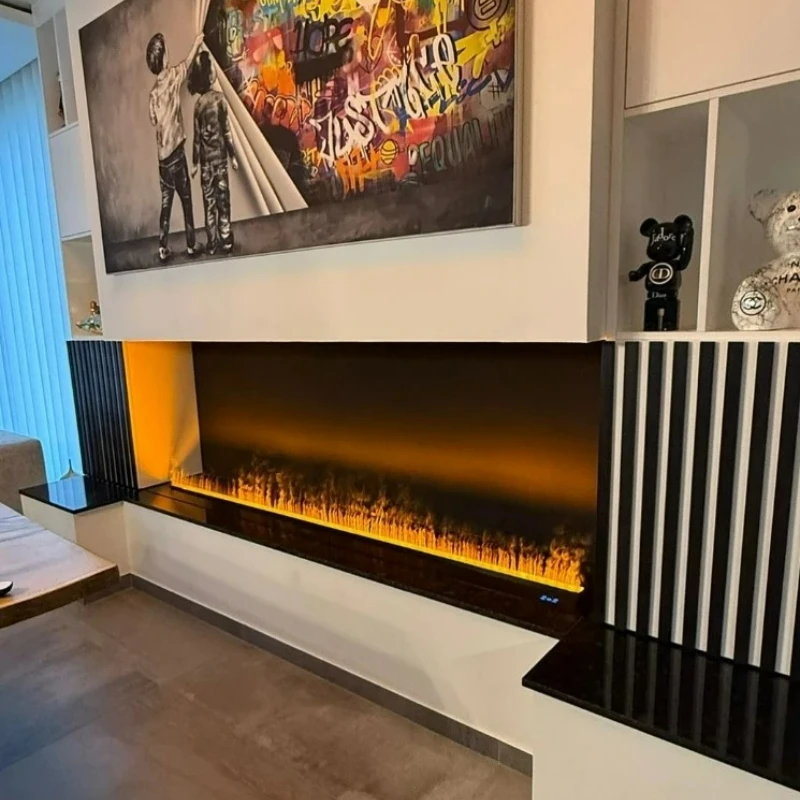 Versand des elektronischen Kamins mit LED-Licht