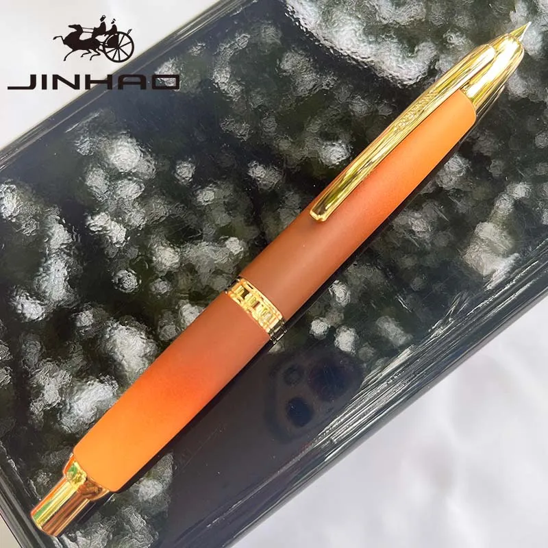 JINHAO 10-pers Vulpen Intrekbare EF/F-punt Metaal met clip Schrijven Inkt Pen Converter Schoolbenodigdheden Briefpapier PK A1 A2