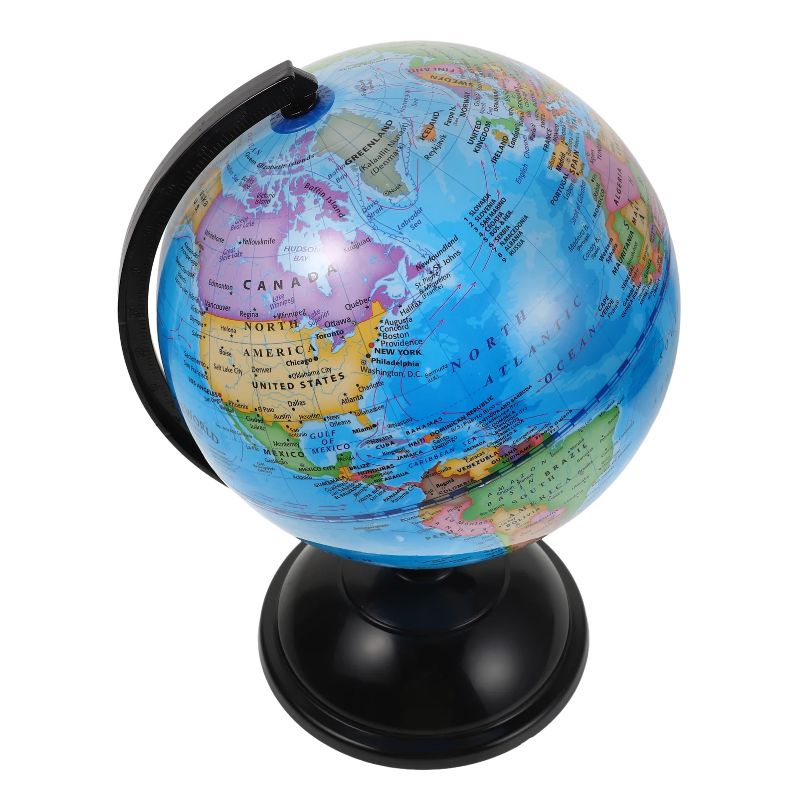 Globe Piggy Bank for Kids, Geographic World Globe Coin Holder, Desktop World Globe Money Saver, Cute Cash Coin Box for Office De