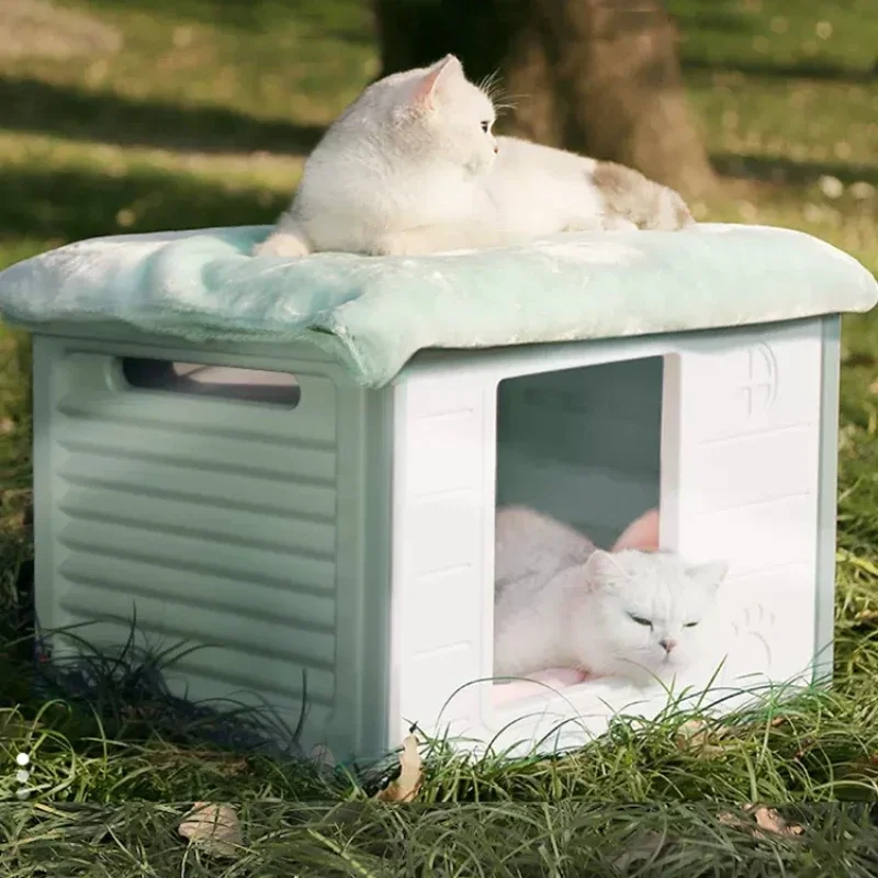 

Wandering Cat Outdoor Four Seasons Universal Winter Warm Cat House Villa Outdoor Rainproof Dog Nest Cat House