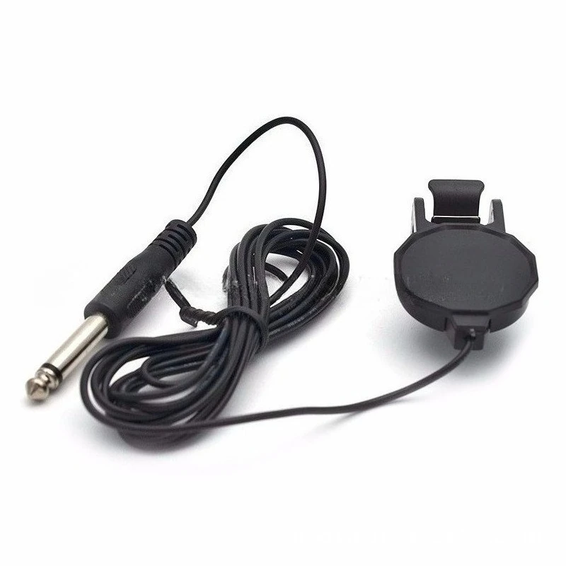 Universal Clip-on Piezo Pickup, 3M Audio Jack Transducer for Acoustic Guitar Violin Ukulele Banjo Mandolin, Guitar Accessories