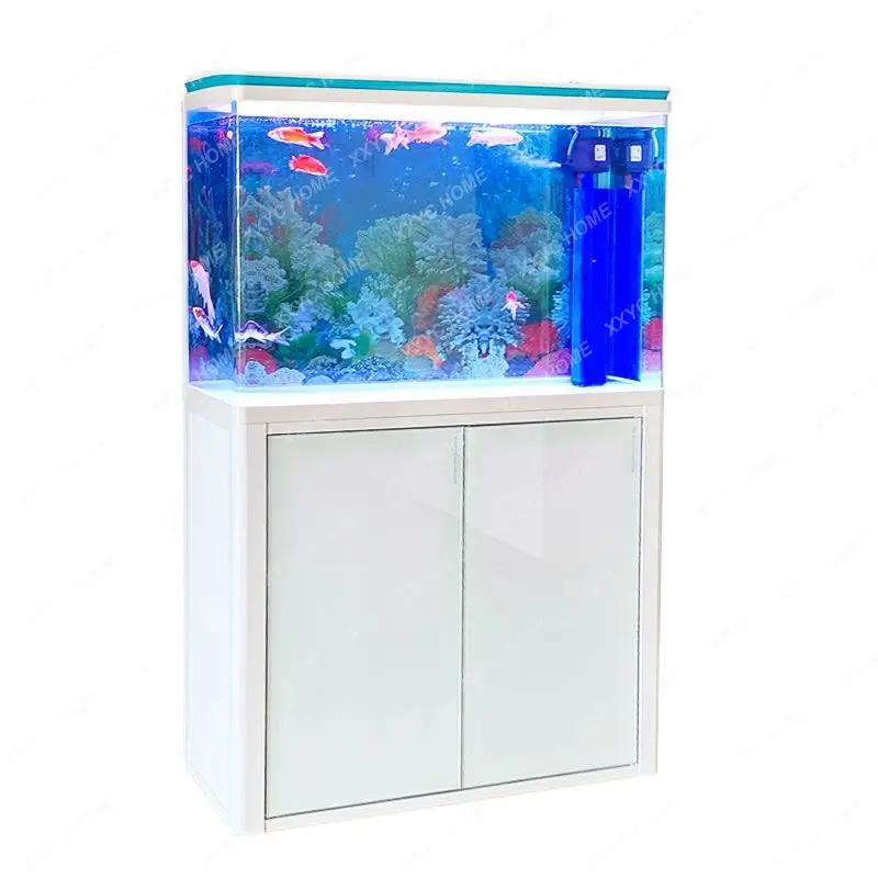 Filter Fish Globe Household Floor Glass Ecological Large Aquarium Living Room Small Aquarium