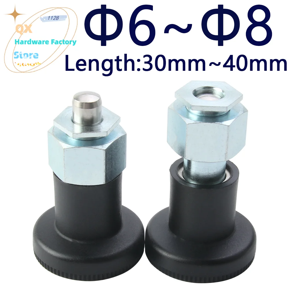 QX255 Φ6/Φ8 Factory Outlet Hand Retractable Set Screw Carbon Steel/Stainless Steel Return Type/Rest Position Indexing Plunger