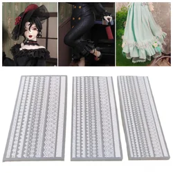 Ultra-light Clay Lace/mesh Silicone Mold DIY Doll Polymer Clay Cartoon Character Clothing Skirt/stockings Making Modeling Mold