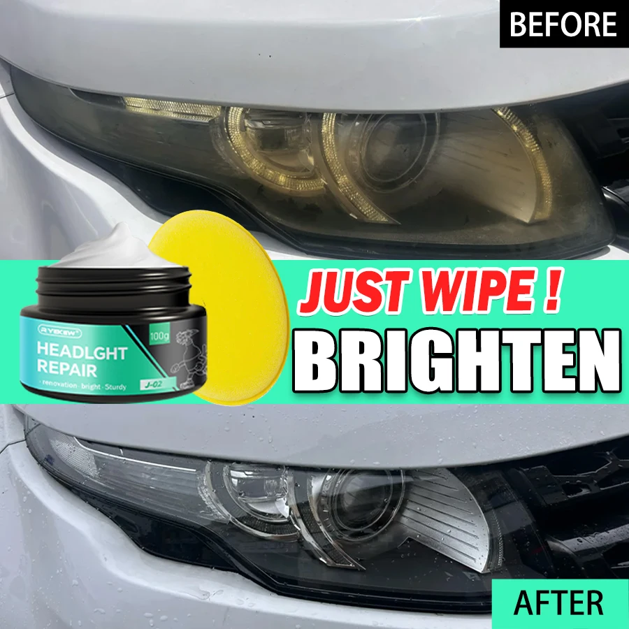Car Headlight Restoration Polishing Kits Headlamp Repair Kits Car Light Polisher Cleaning Paste Car Paint Care Refurbish Agent